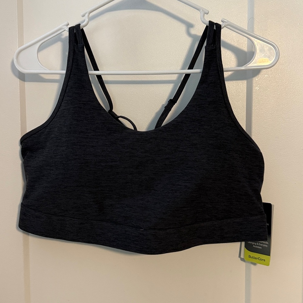ButterCore Grey Athletic Sports Bra XL